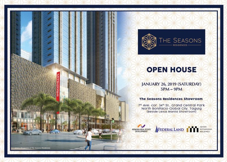 An Invitation: The Seasons Residences “Open House”