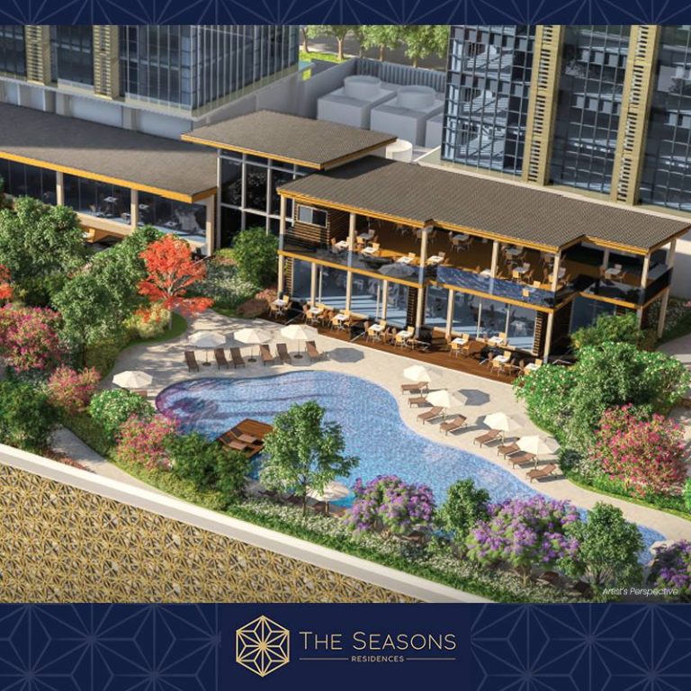 The Seasons Residences, rising alongside Grand Hyatt Manila